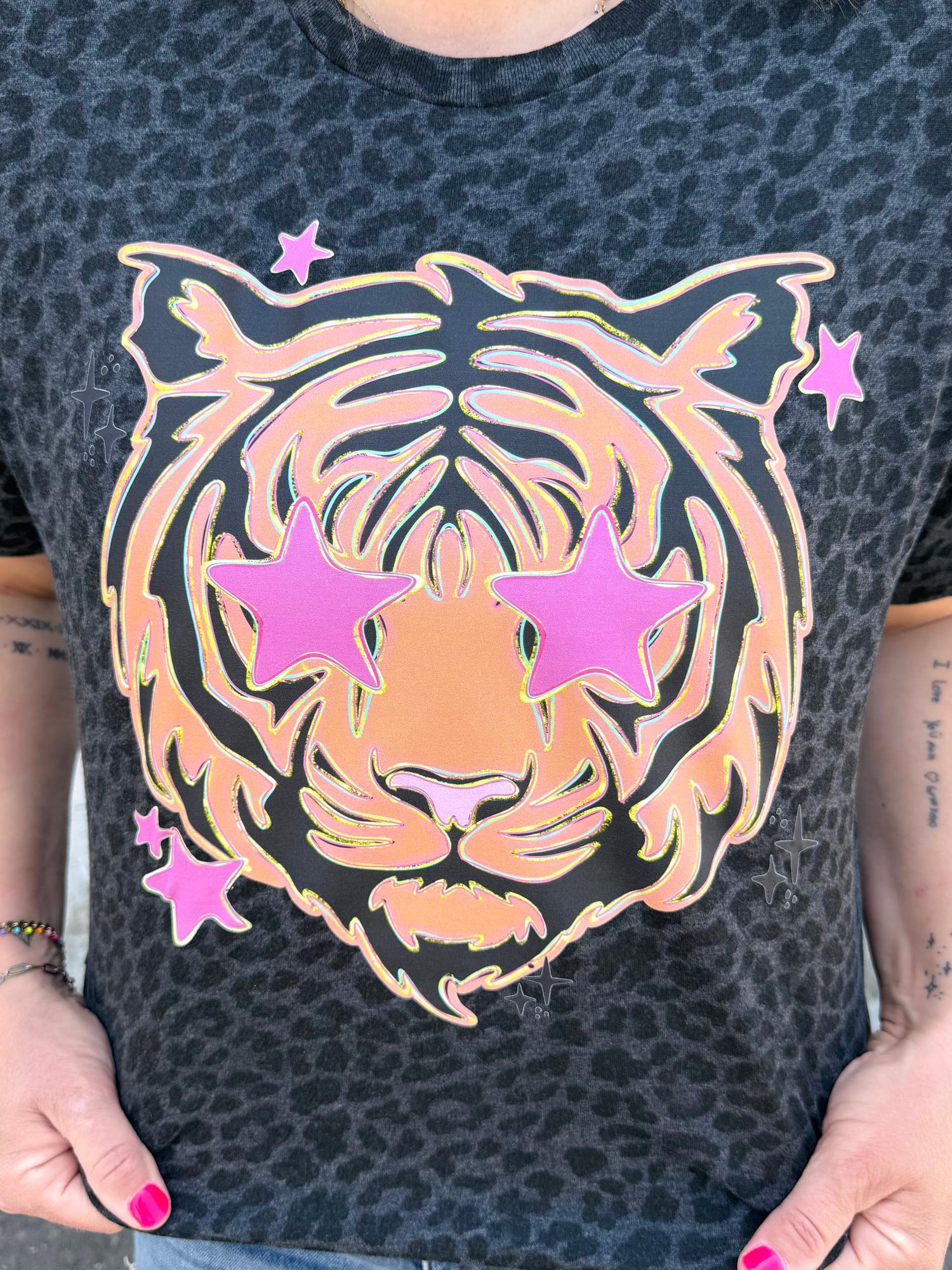 Starry Eyed Tiger Graphic Tee {Custom Order!}