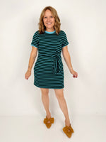 Effortless Stripes Tie-Waist Dress {S-L} - KaraMarie