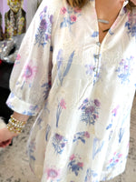 Wildflower Eyelet Mini Dress {S-L} - KaraMarie