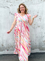 Slanted Symphony Dress in Pink {S-L} - KaraMarie