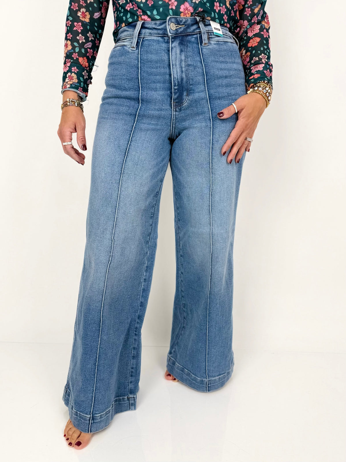 Judy Blue Liza Palazzo Jeans - TWO LENGTHS! {0-20W}