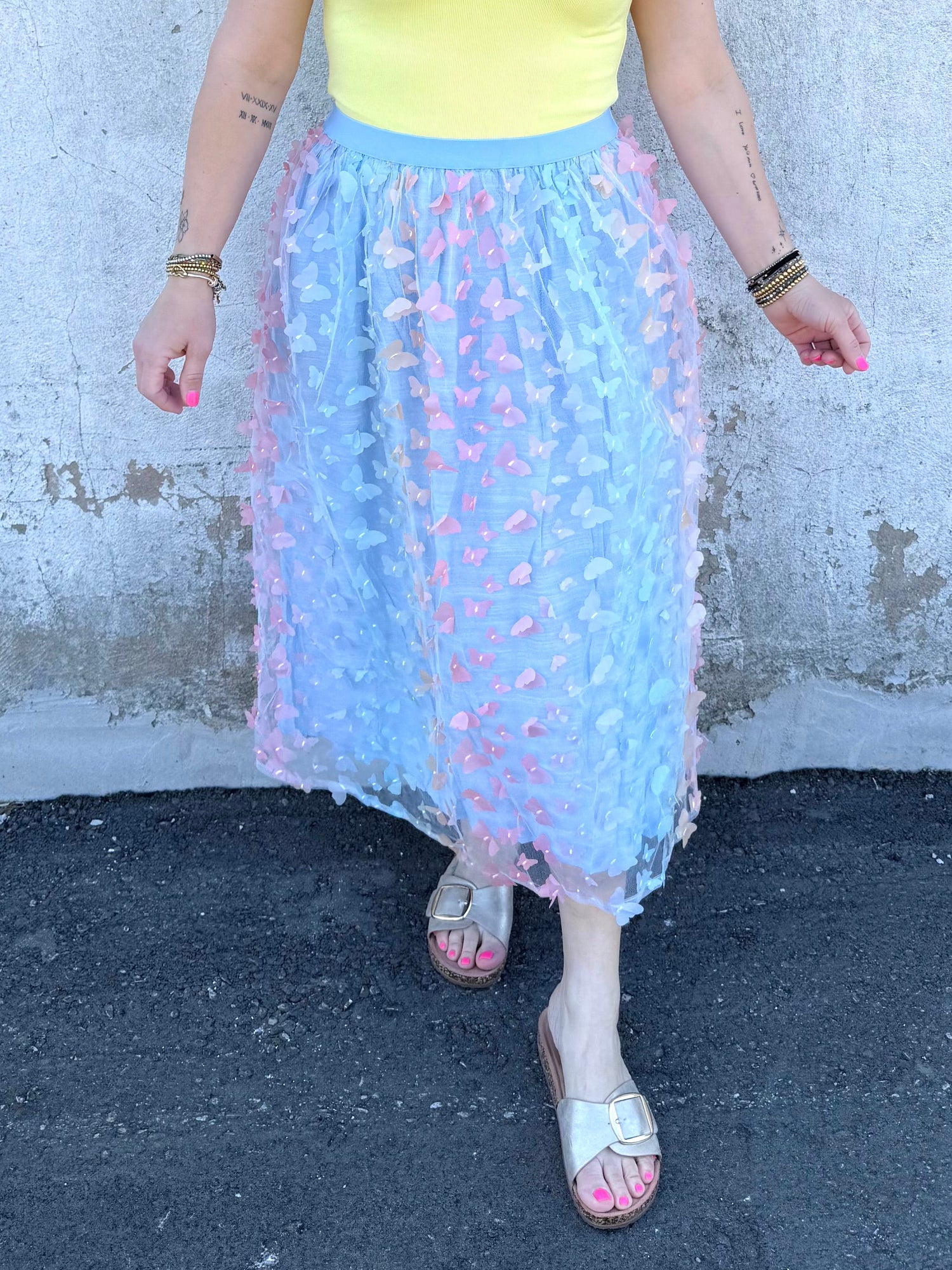 Ethereal Flight Midi Skirt {S-L} - KaraMarie