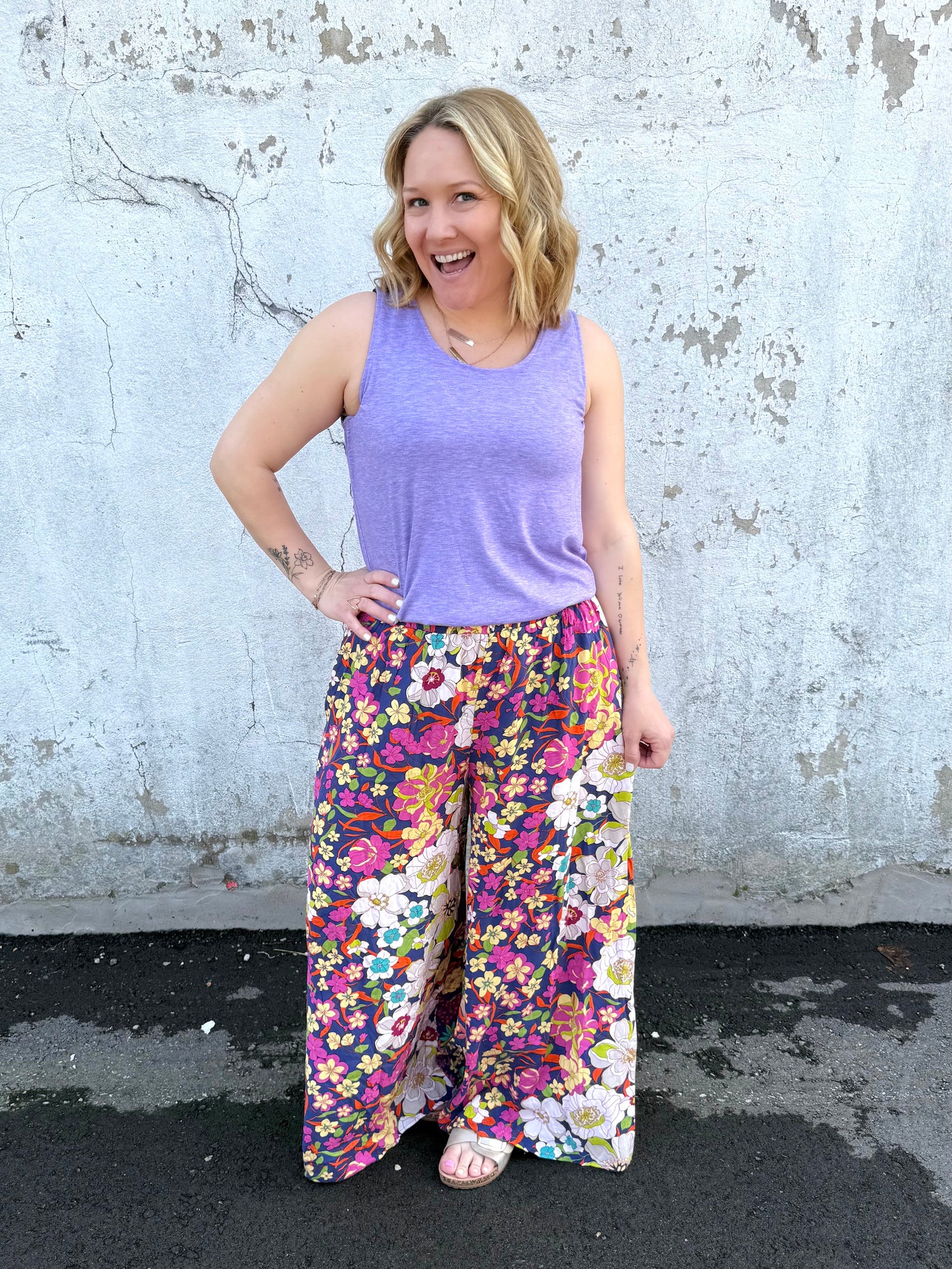 Wildflower Whisper Palazzo Pants {S-L}