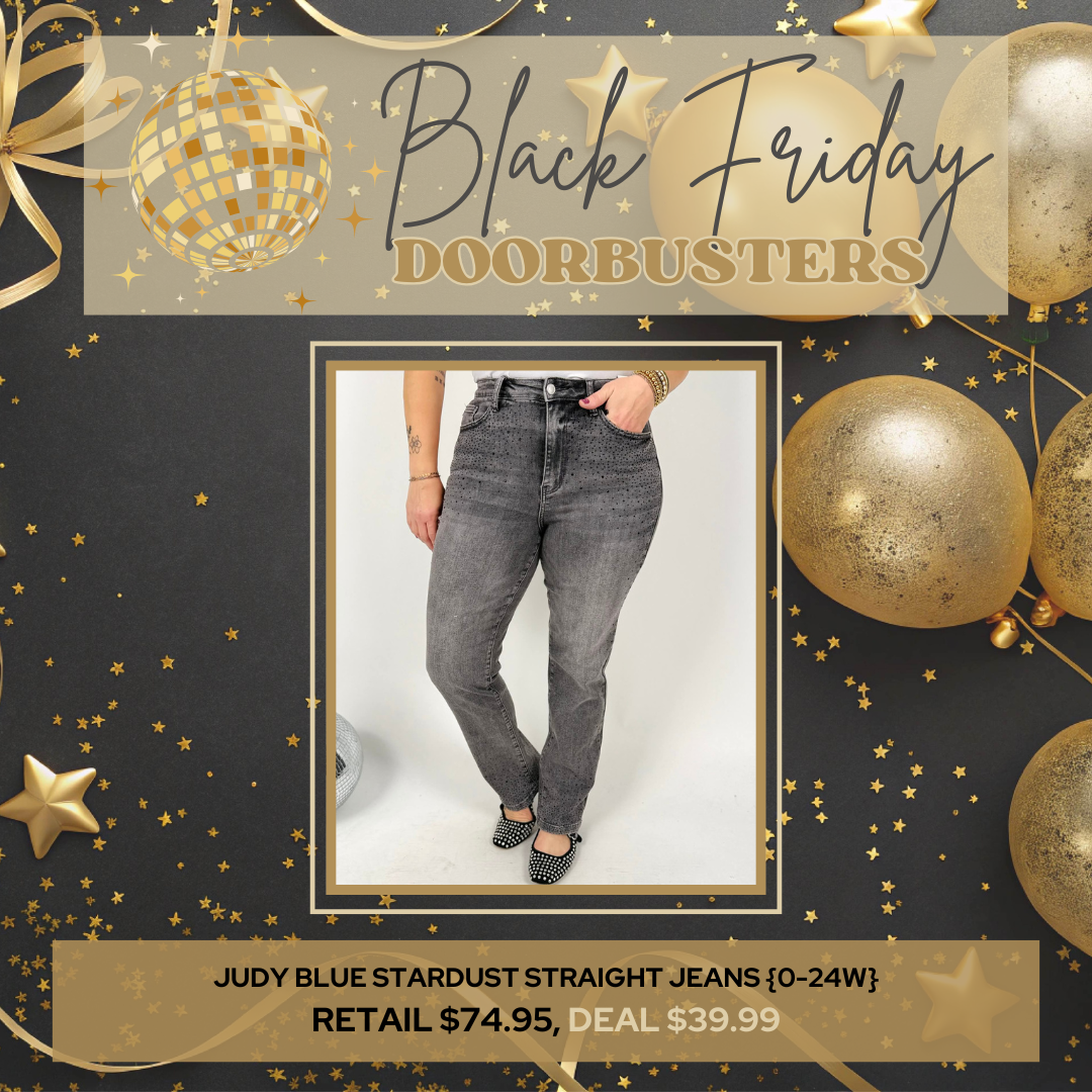 BLACK FRIDAY DEAL!! Judy Blue Stardust Straight Jeans {0-24W} - KaraMarie