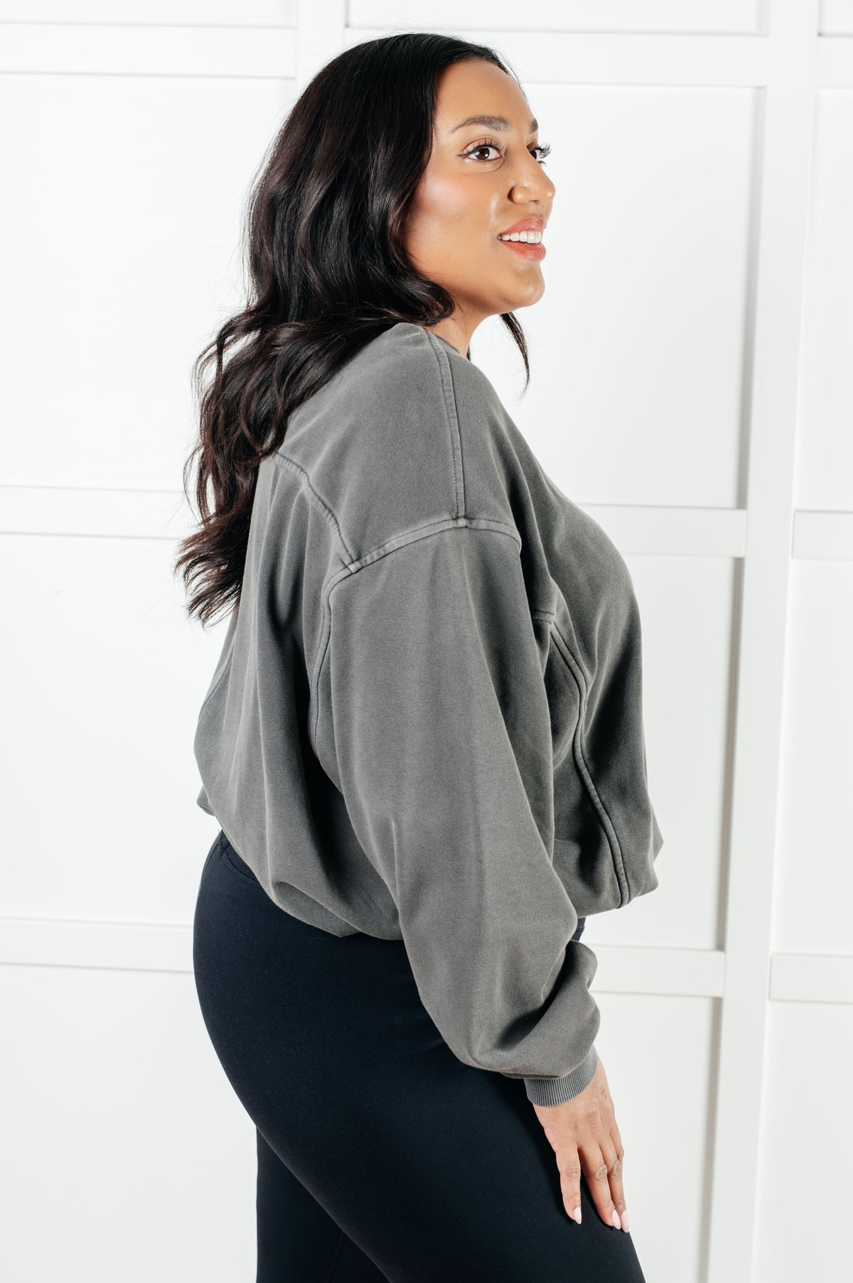 Beyond the Basics Pullover in Ash Black - KaraMarie