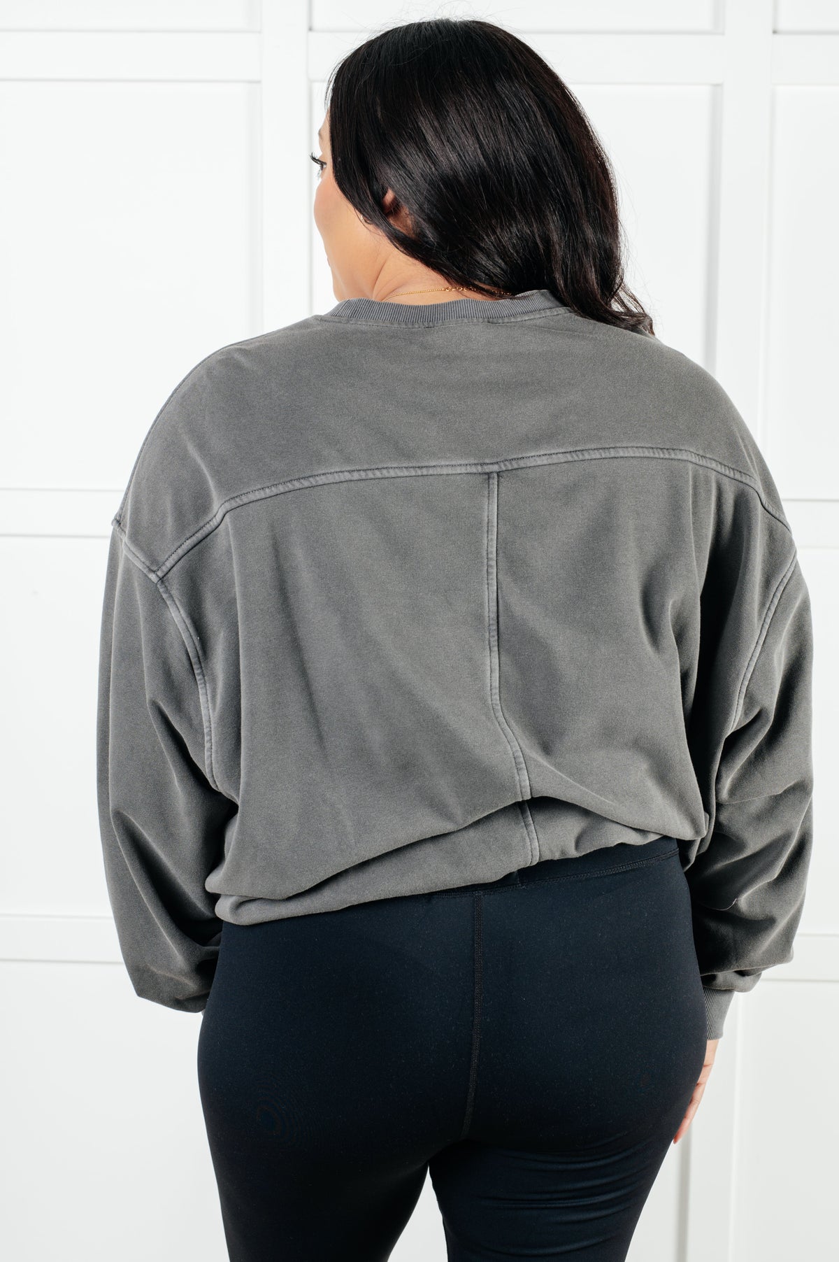 Beyond the Basics Pullover in Ash Black - KaraMarie