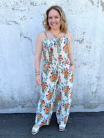 Floral Escape Jumpsuit {S-3X} - KaraMarie