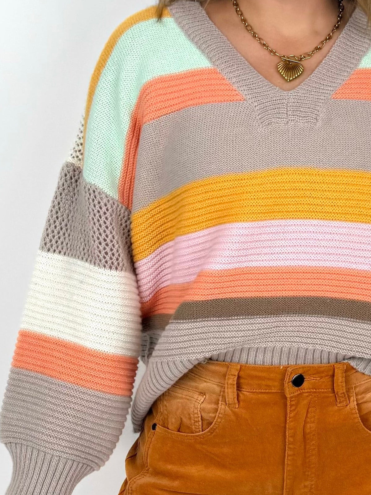 ColorBand Sweater {S-3X}