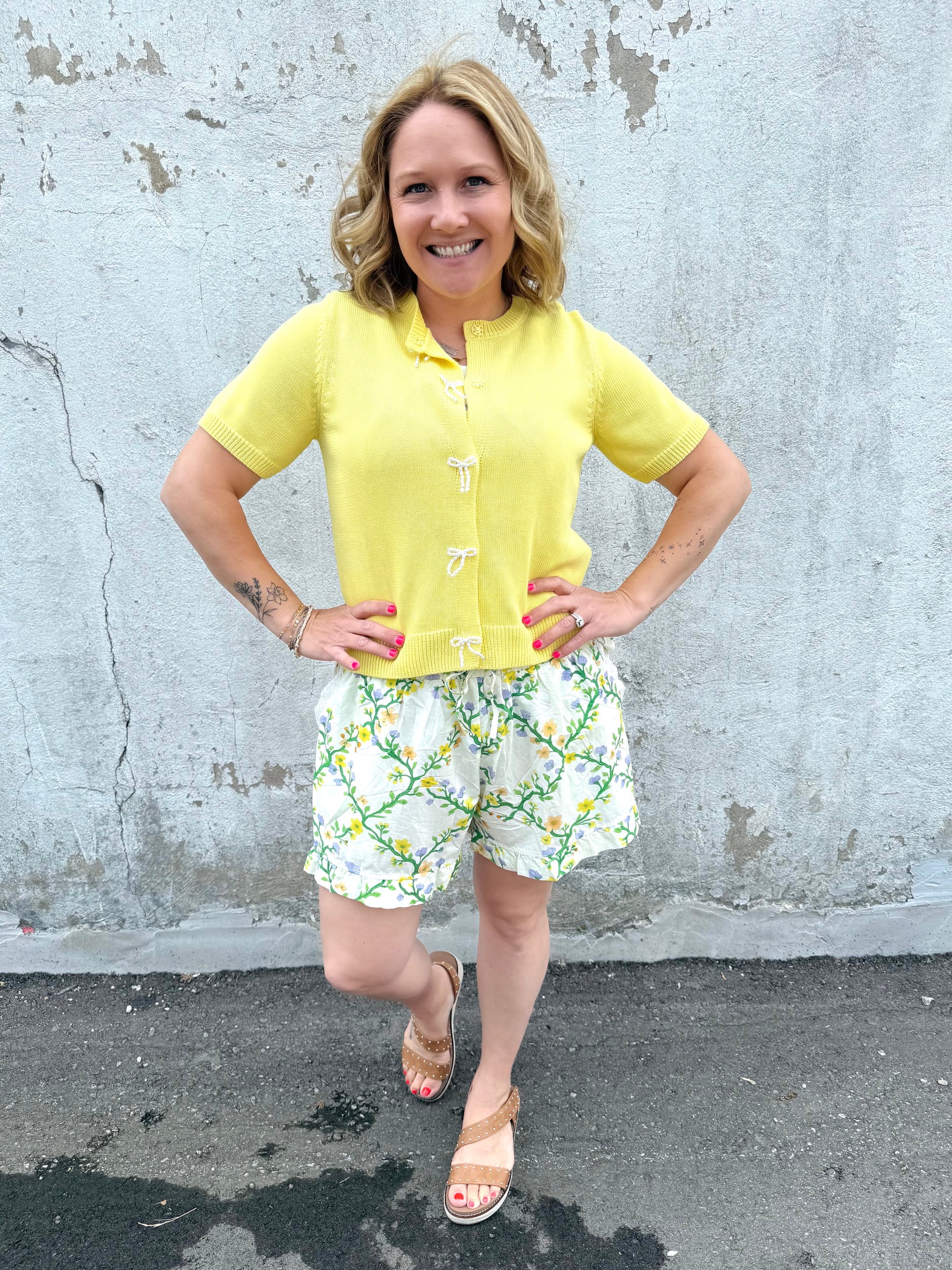 Sunny Ribbon Knit Top {S-3X} - KaraMarie