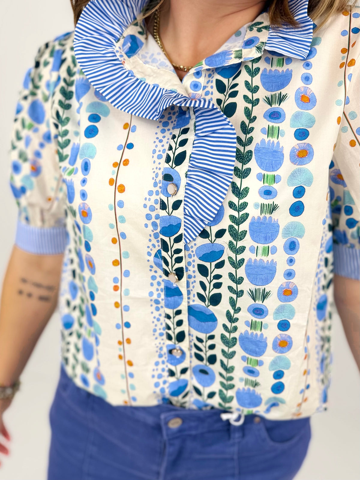 Flower Market Blouse {S-L} - KaraMarie