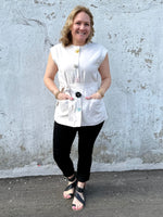 Glam Snap Sleeveless Jacket {S-L} - KaraMarie