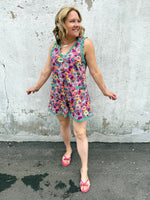 Wavy Garden Romper {S-3X} - KaraMarie
