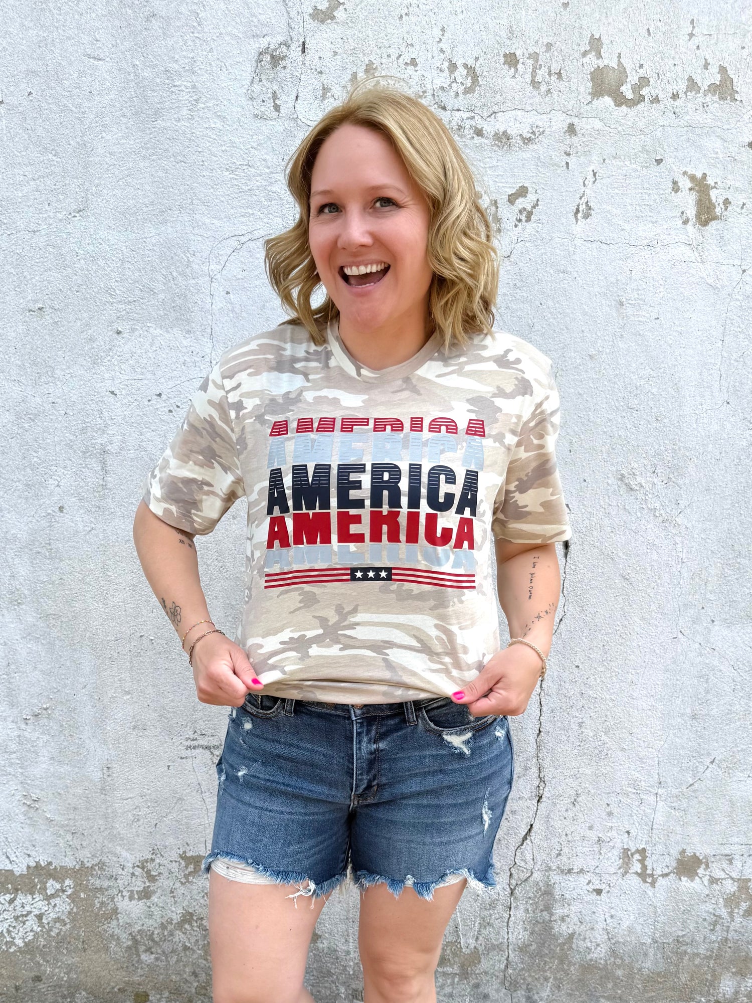 AMERICA on Repeat Graphic Tee {Custom Order!}