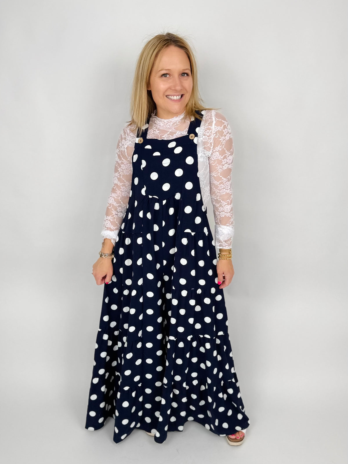 Spotted Beauty Jumpsuit {S-3X} - KaraMarie