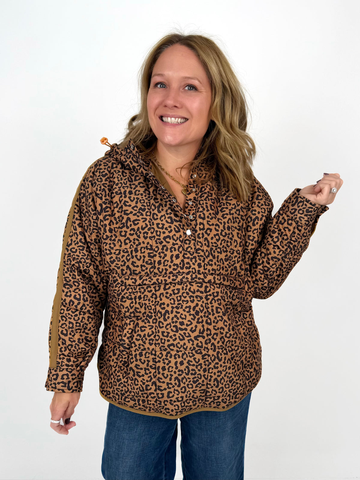 Blakeley Printed Peyton Puffer Jacket - Cheetah {XS-3X}