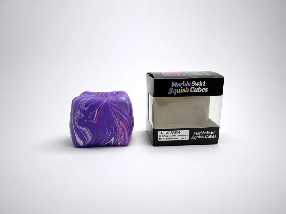 Squeeze Marble Cube - Multiple Colors! - KaraMarie