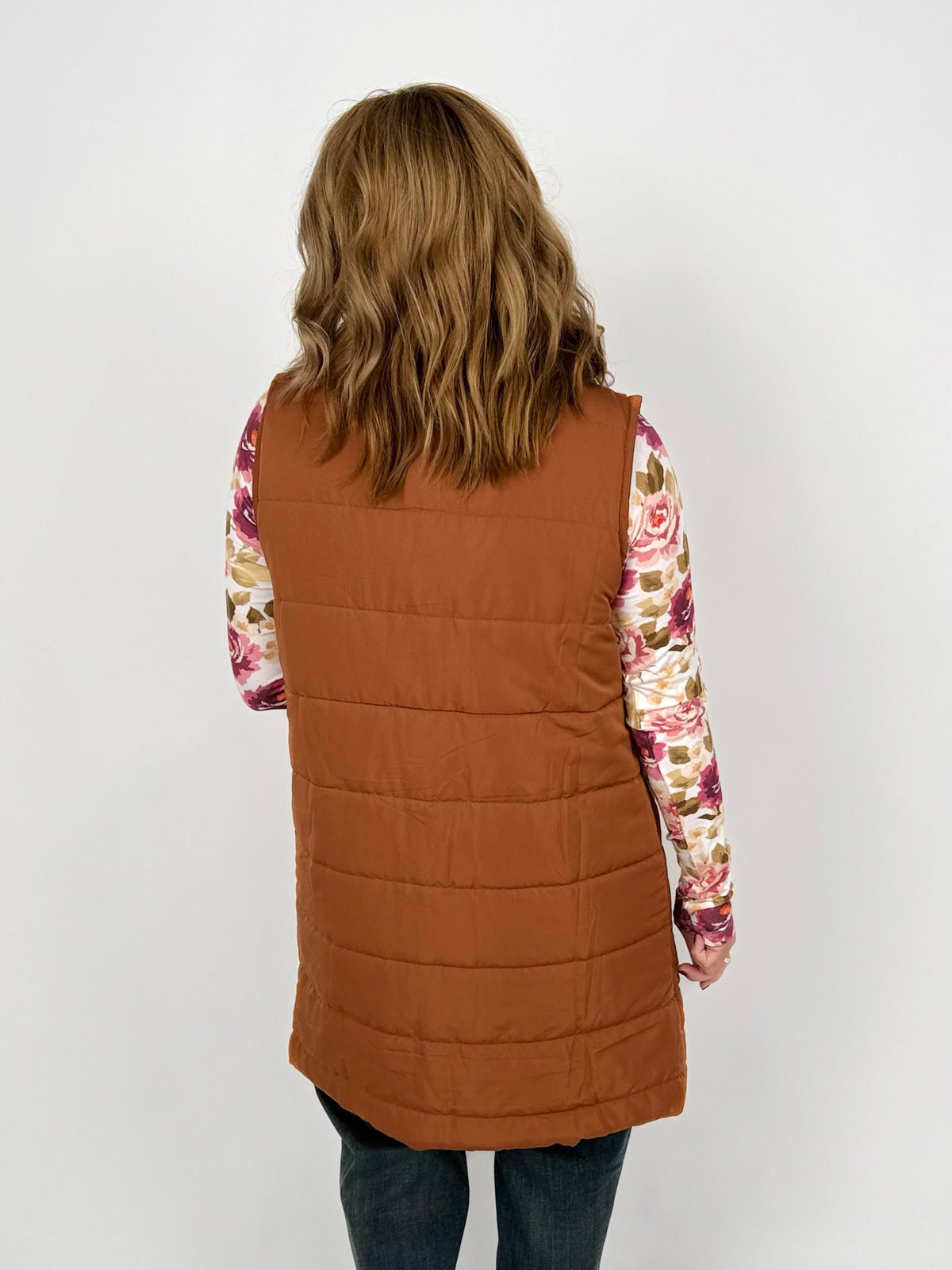 MM Harlow Long Vest - Cinnamon {XS-3X}