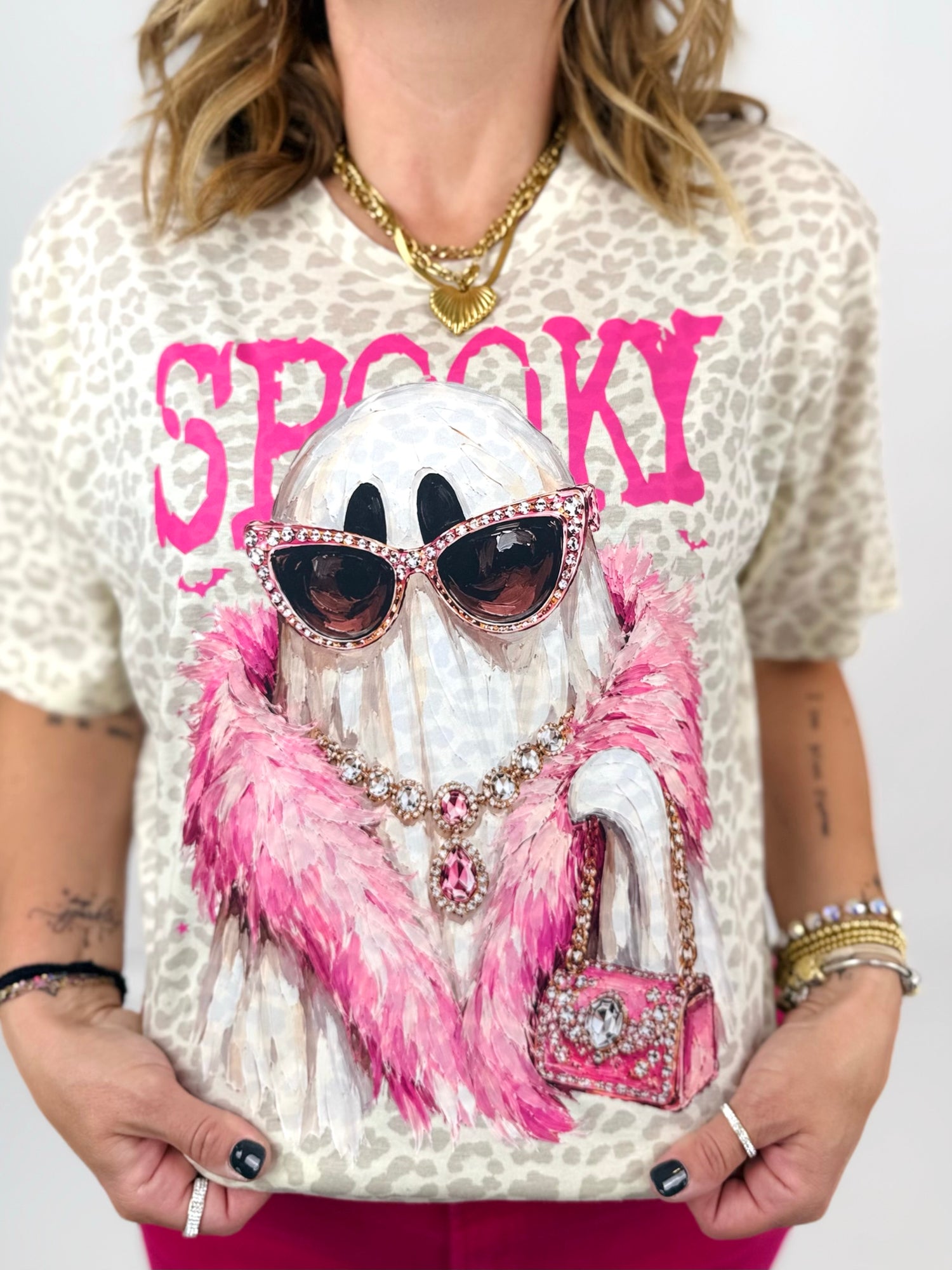 Boujee Spooky Ghost Graphic Tee {Custom Order!}