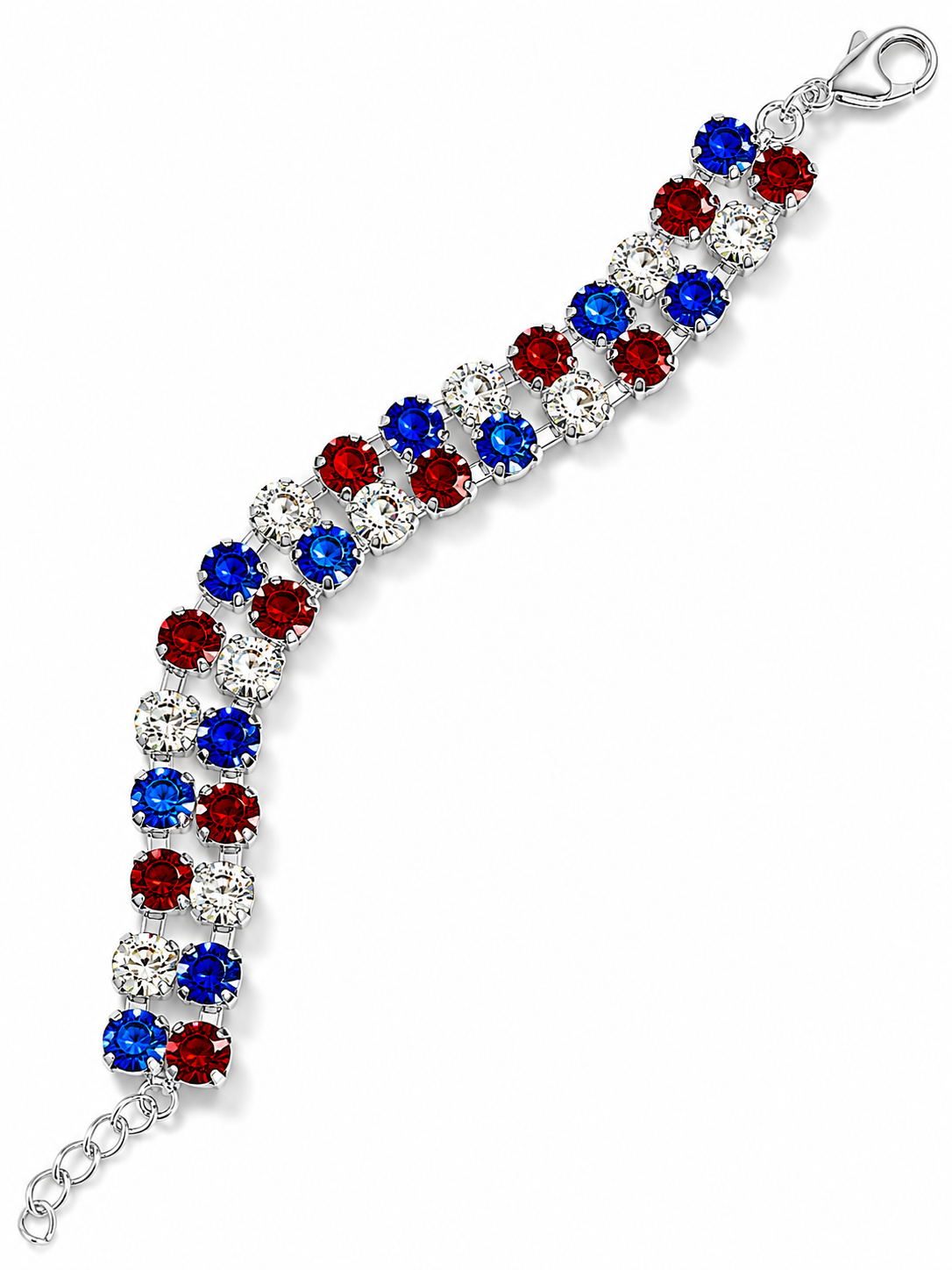 Party in the USA Collection :: 6mm Double Diamonds Bracelet