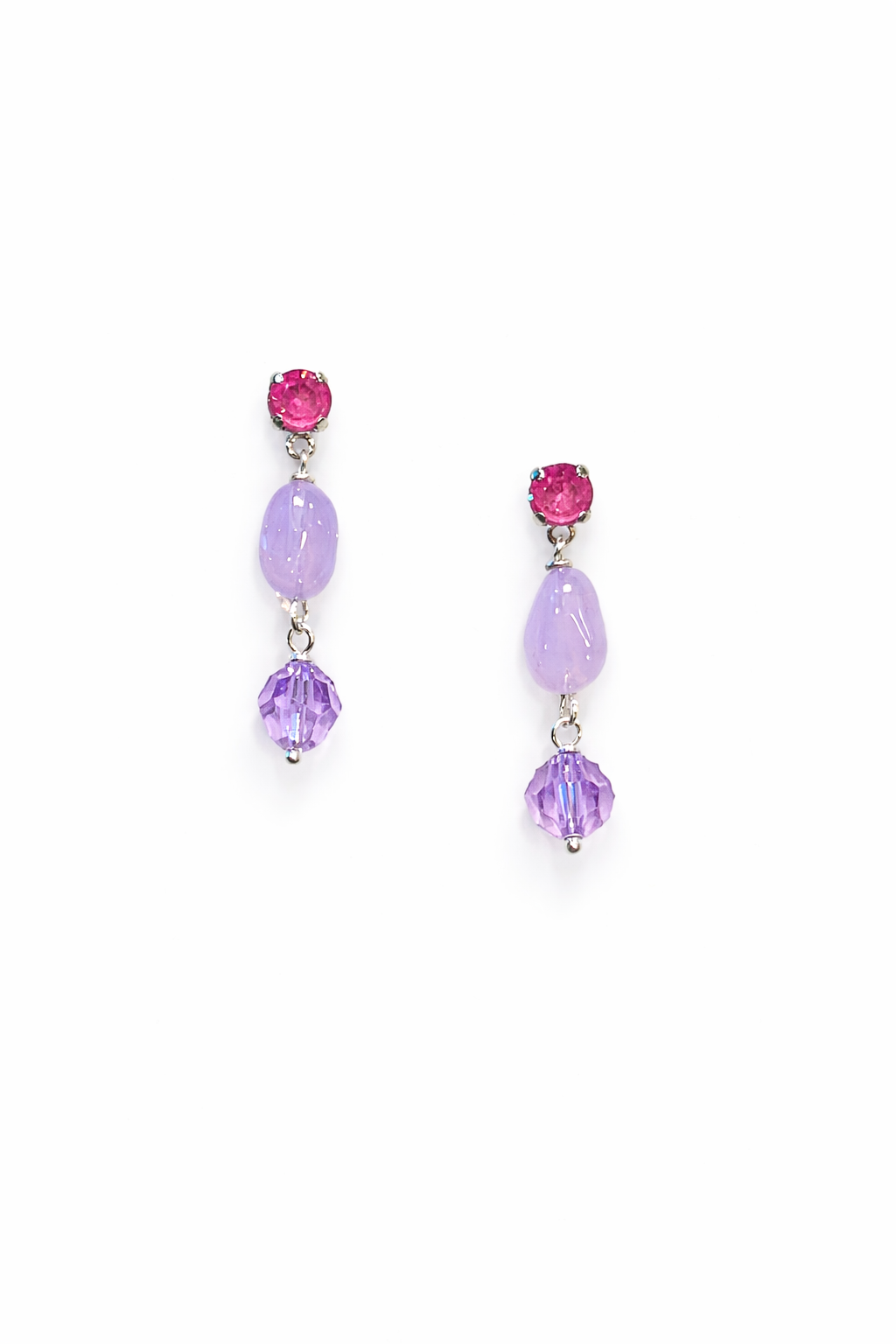 Mystic Orchid Beaded Earrings