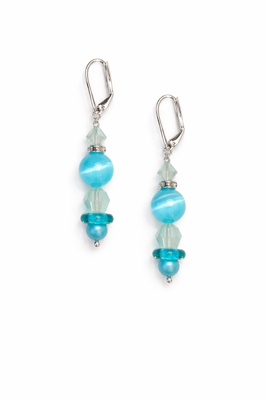 Ocean Mist Beaded Earrings
