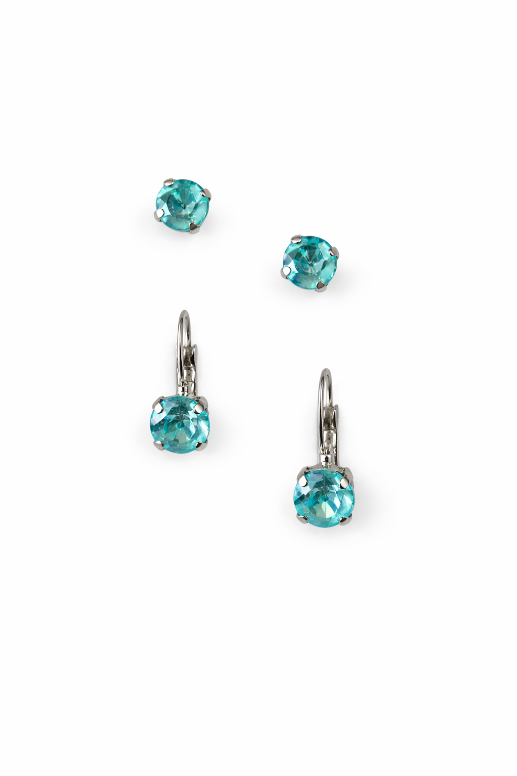 8mm Drop OR Post in Paradise Blue Lux {NEW COLOR!} - KaraMarie