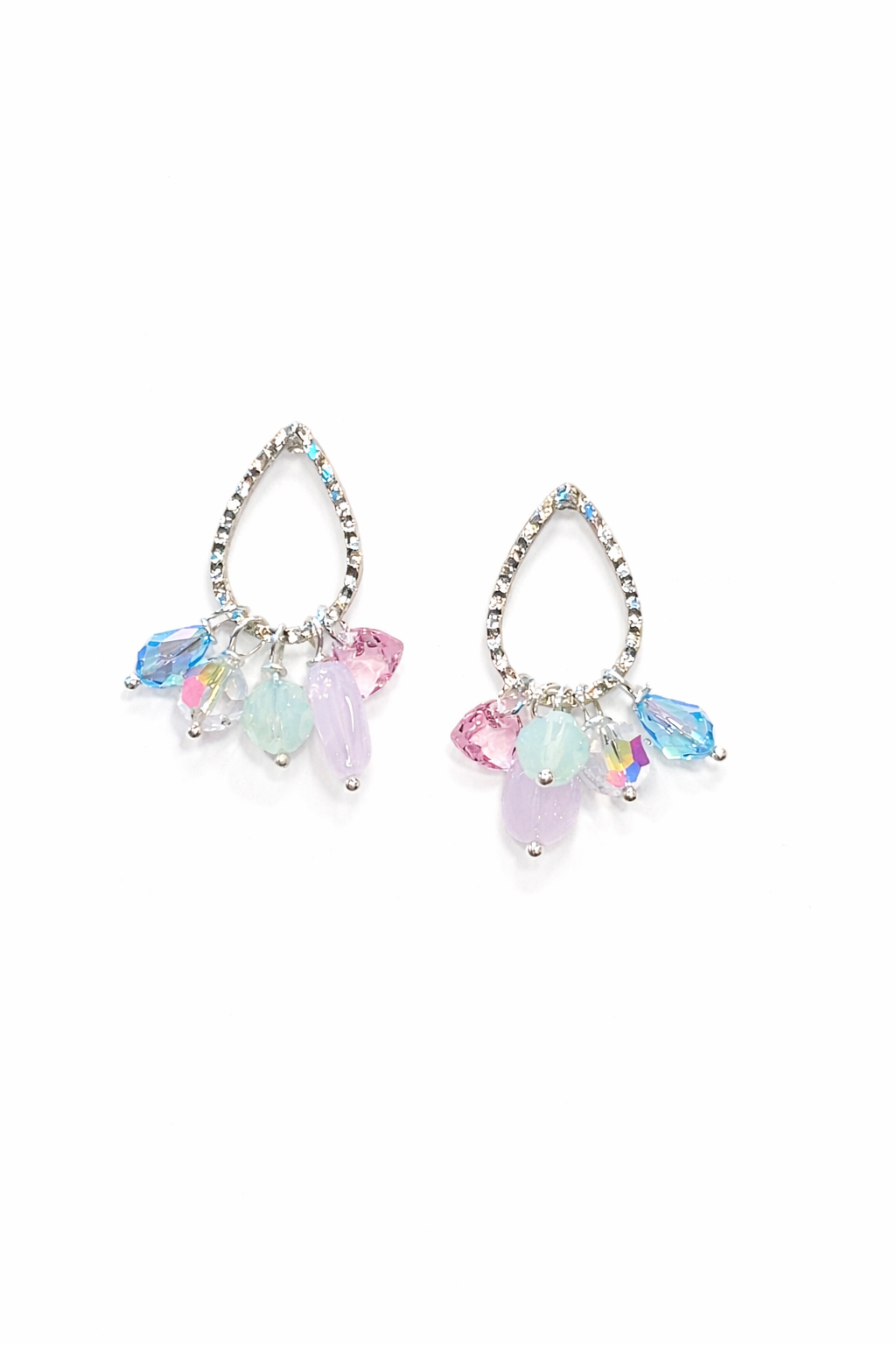 Pear Charm Earrings in Pastel Hues