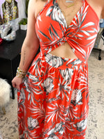 I'm Coming For You Dress In Coral {S-3X} - KaraMarie