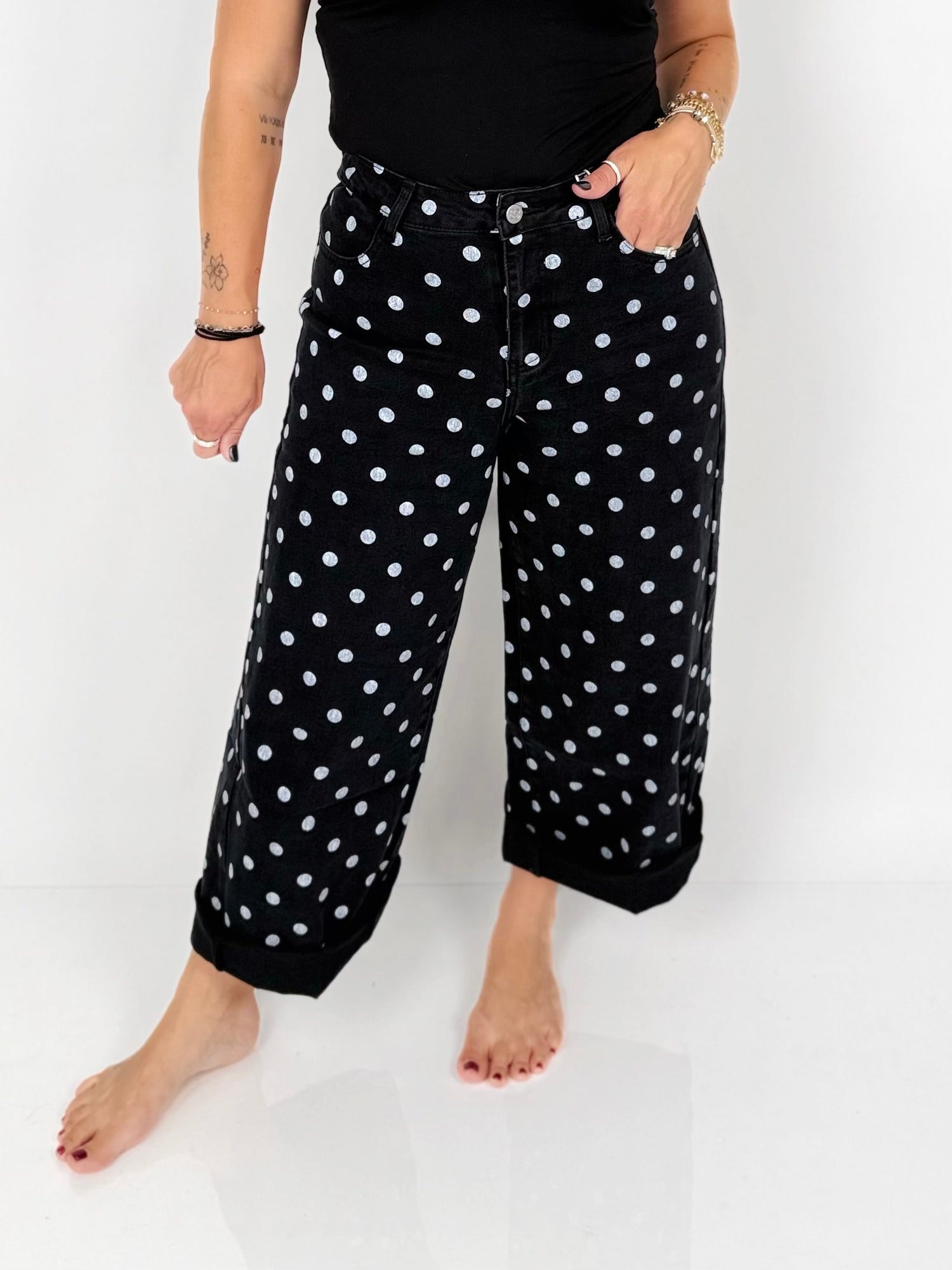 BLAKELEY Hocus Pocus Polka Dot Jeans {1-2X}