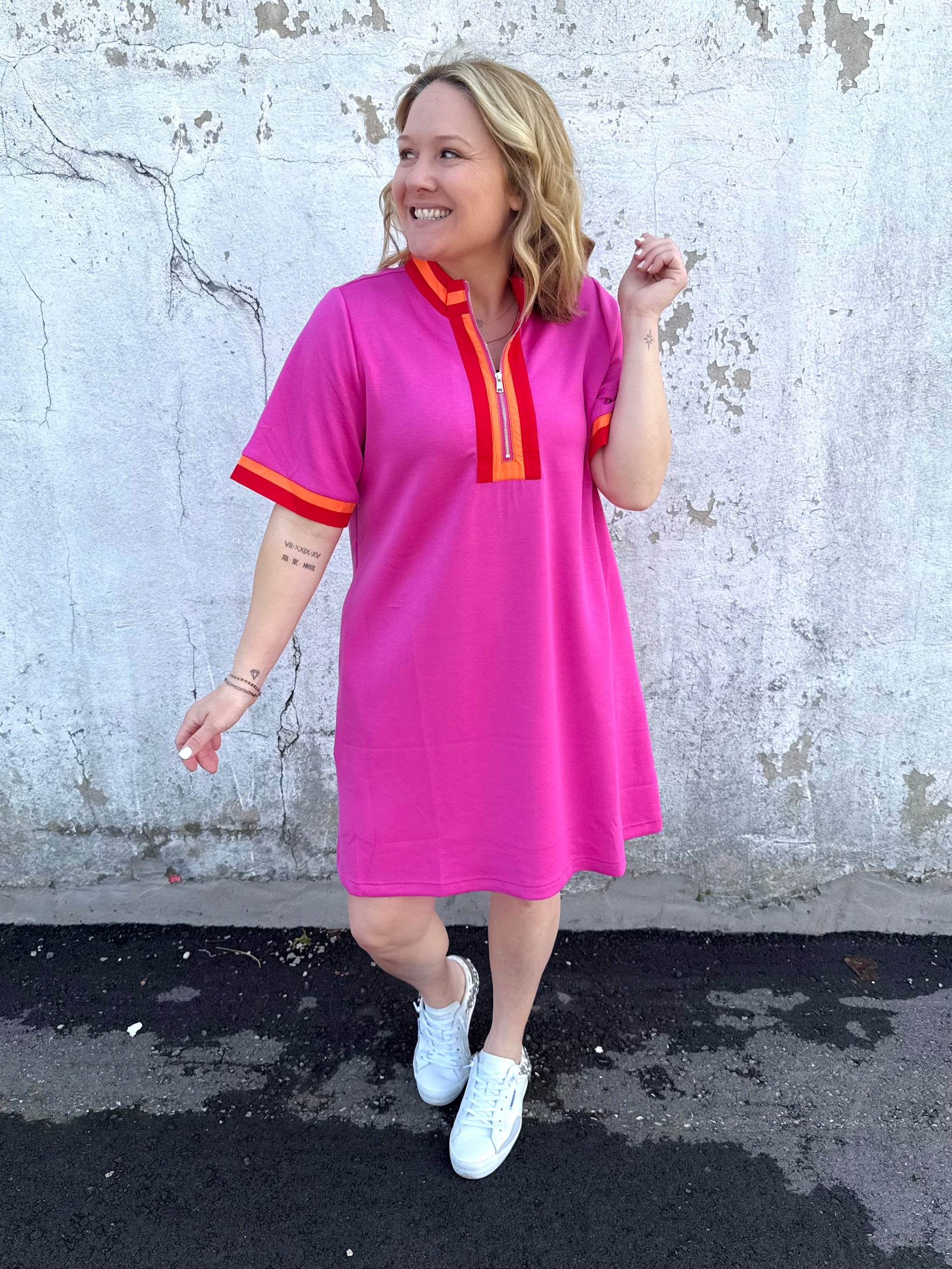On-The-Go Zip Dress {S-2X} - KaraMarie