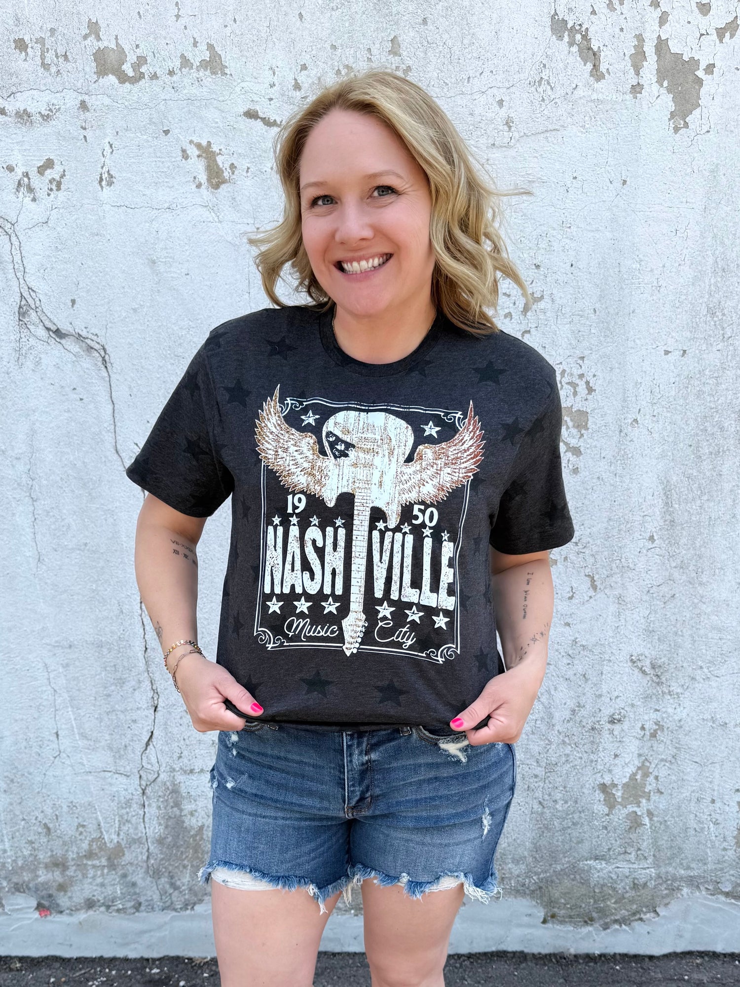 Nashville Distressed Graphic Tee {Custom Order!}