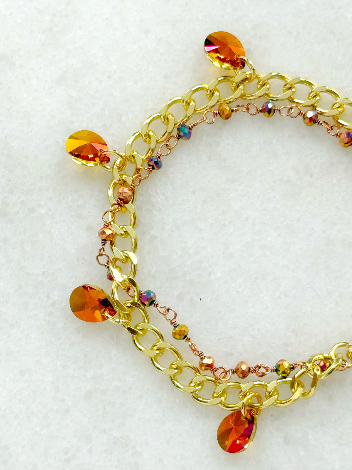 The Ember Glow Charm Bracelet :: Autumn Sunrise Collection