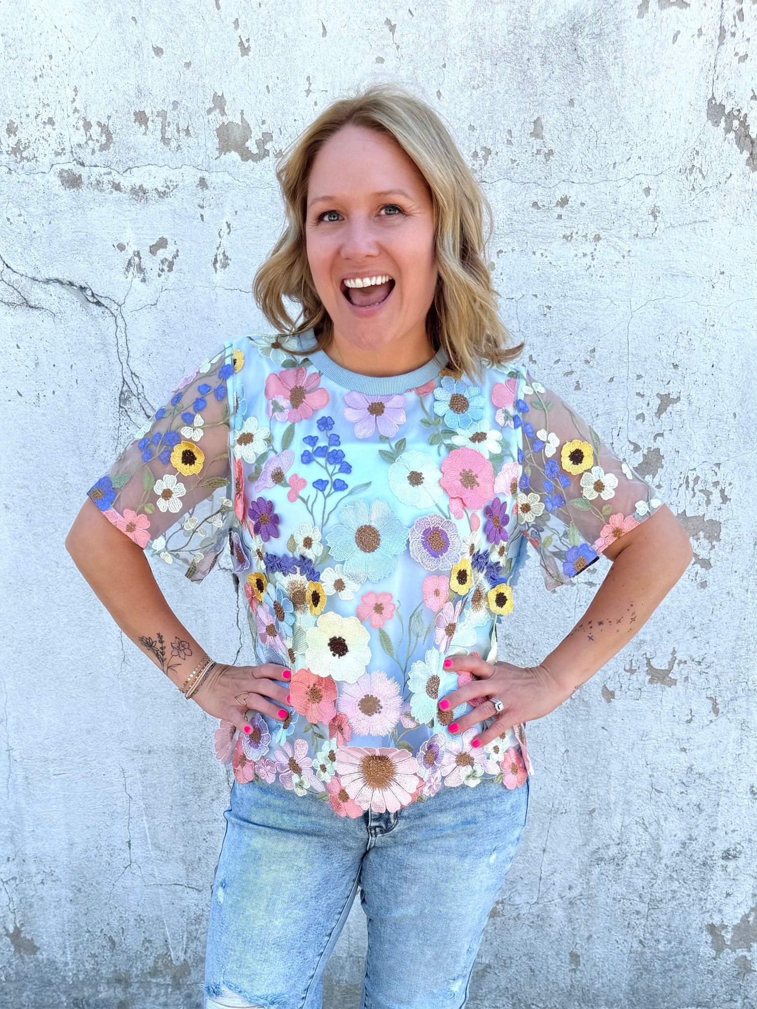 Enchanted Blooms Top {S-L}
