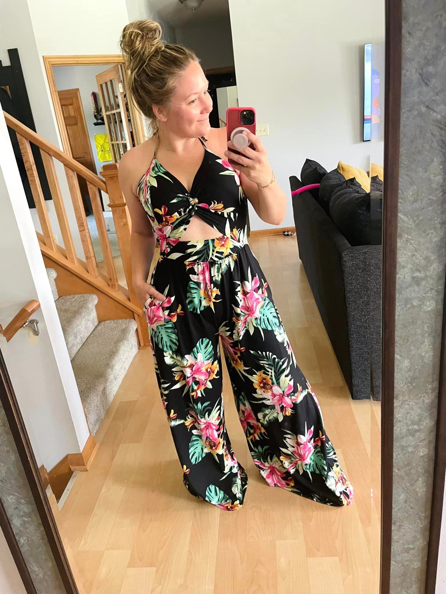 Top Tier Jumpsuit in Floral {S-3X} - KaraMarie