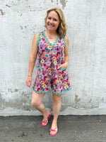 Wavy Garden Romper {S-3X} - KaraMarie