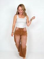 Modern Corduroy Crop Barrel Pants - Camel {S-L} - KaraMarie