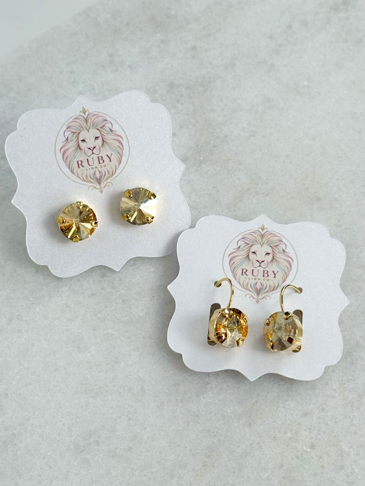 The Dottie Earrings :: Golden Hour Collection :: Golden Shadow