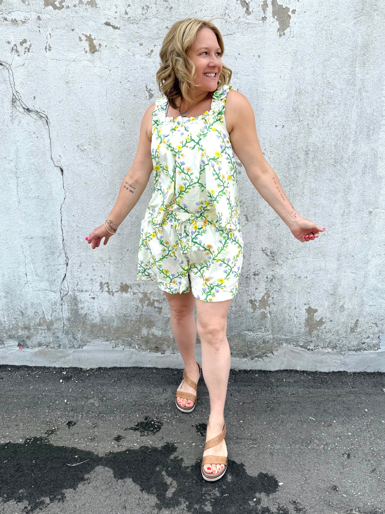 Summer Blooms Lounge Set {XS-1X} - KaraMarie