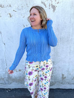 Bluebell Pointelle Knit Top {S-3X} - KaraMarie
