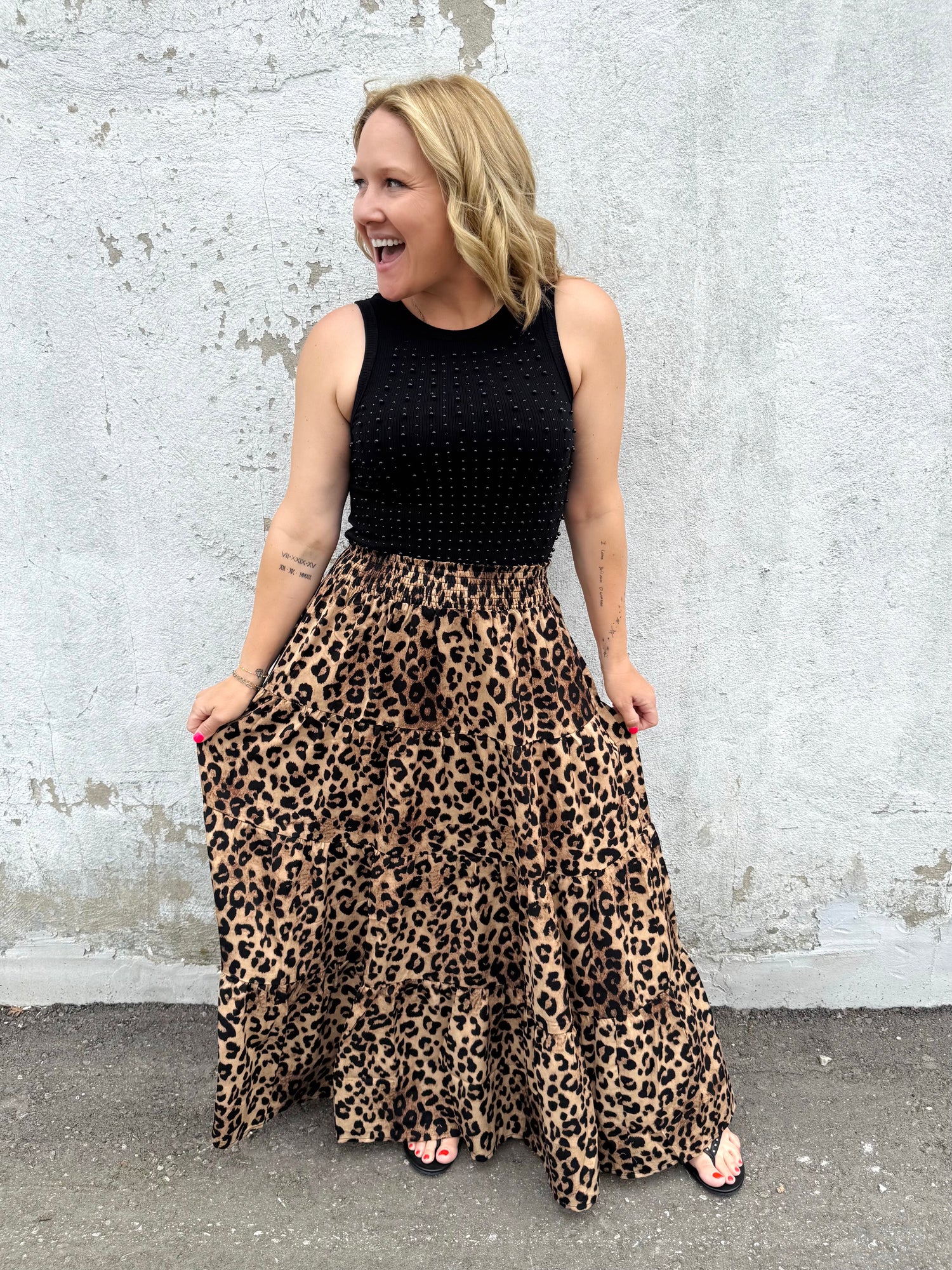Glimmer & Grace Sleeveless Top in Black {S-3X}