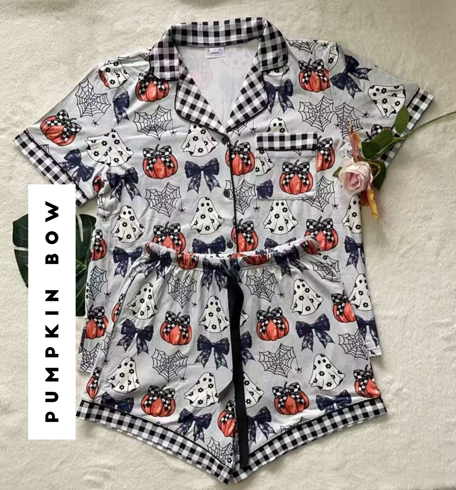 PREORDER :: Halloween Pajama Sets - Button Down/Shorts Set {Multiple Prints}