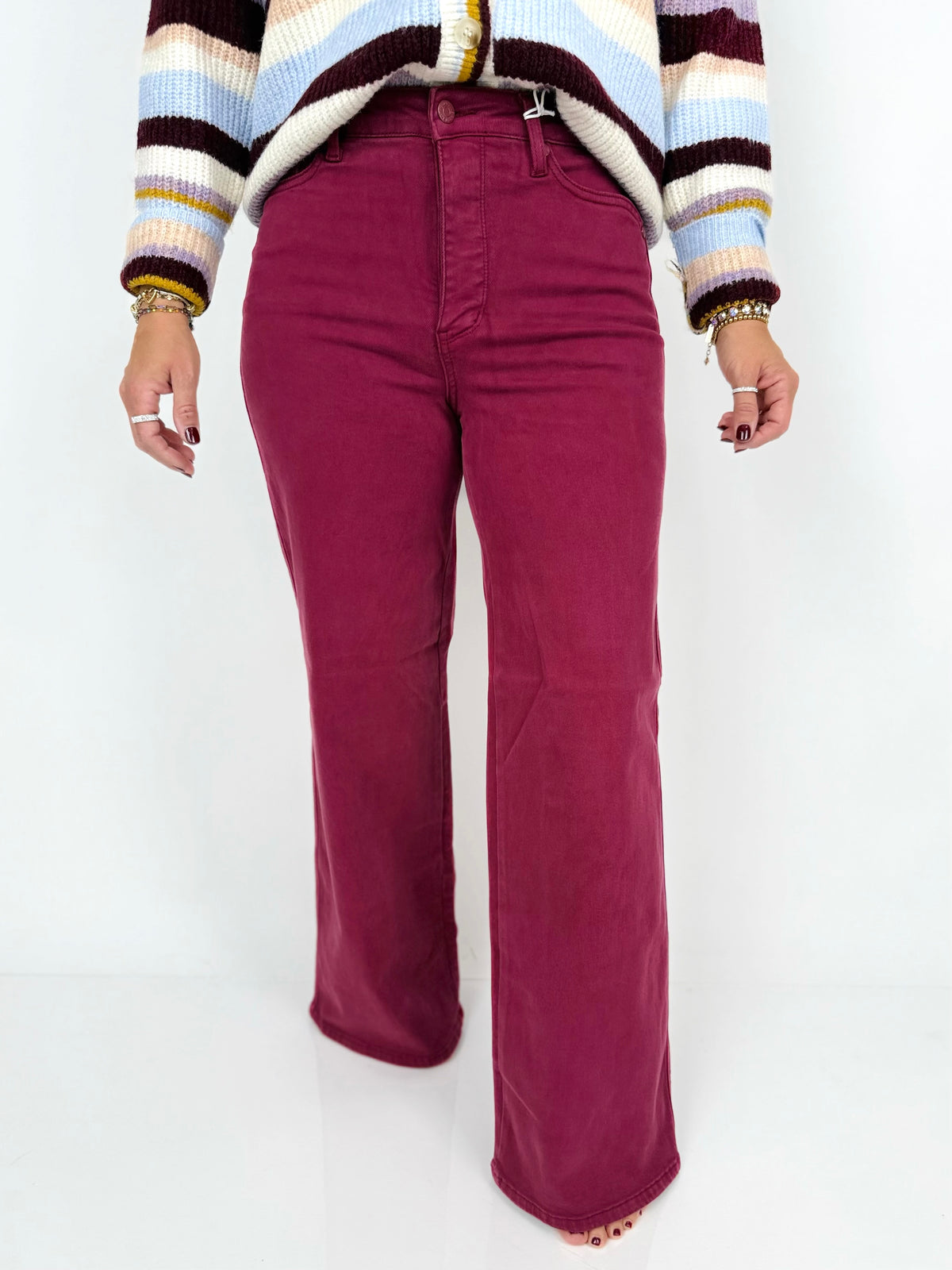Judy Blue Berry Bliss Wide-Leg Jeans {0-18W}