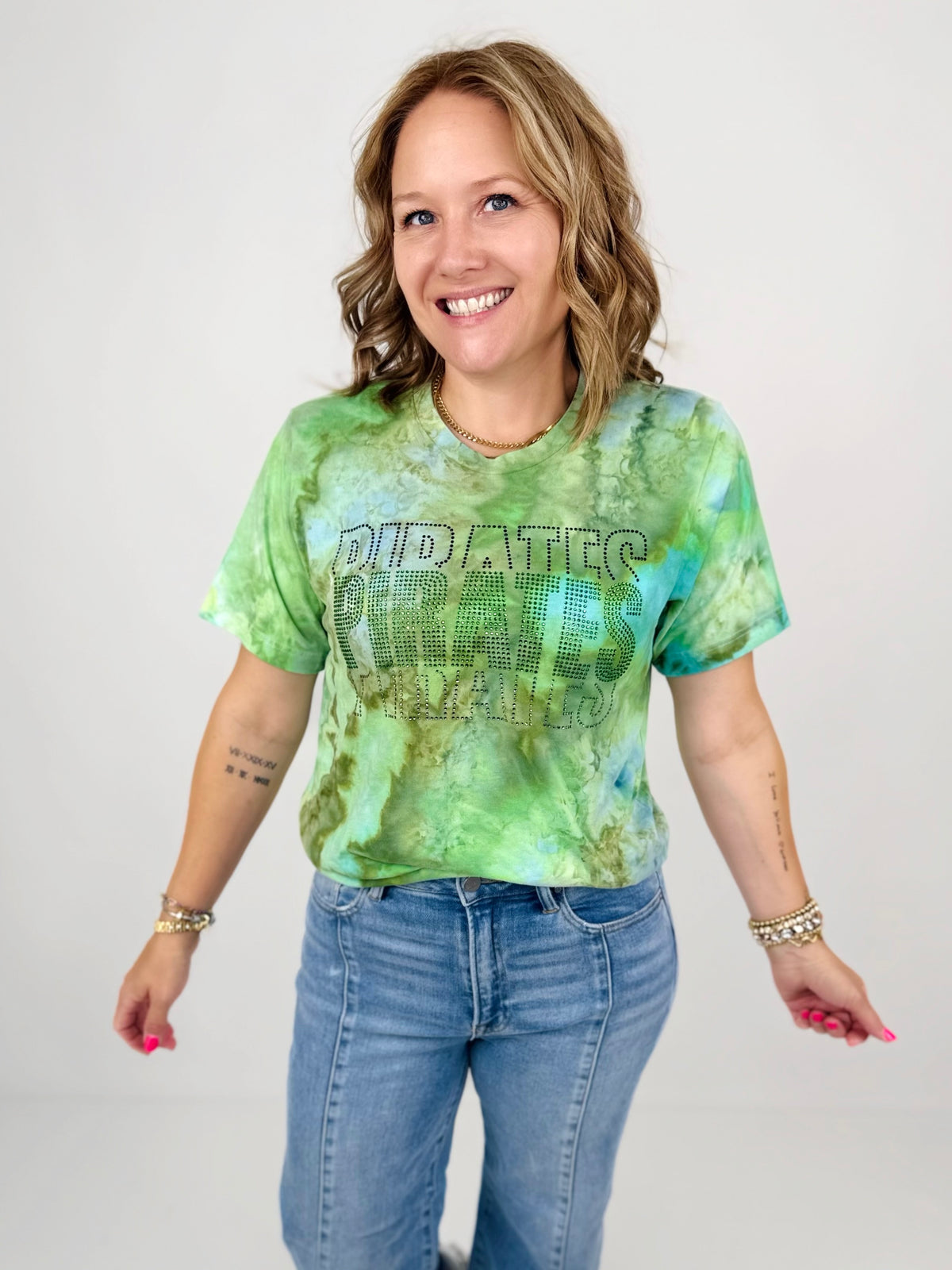 PIRATES Game Day Glam Rhinestone Tee {S-3X}