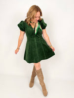 Date Night Mini Dress - Hunter Green {S-L} - KaraMarie