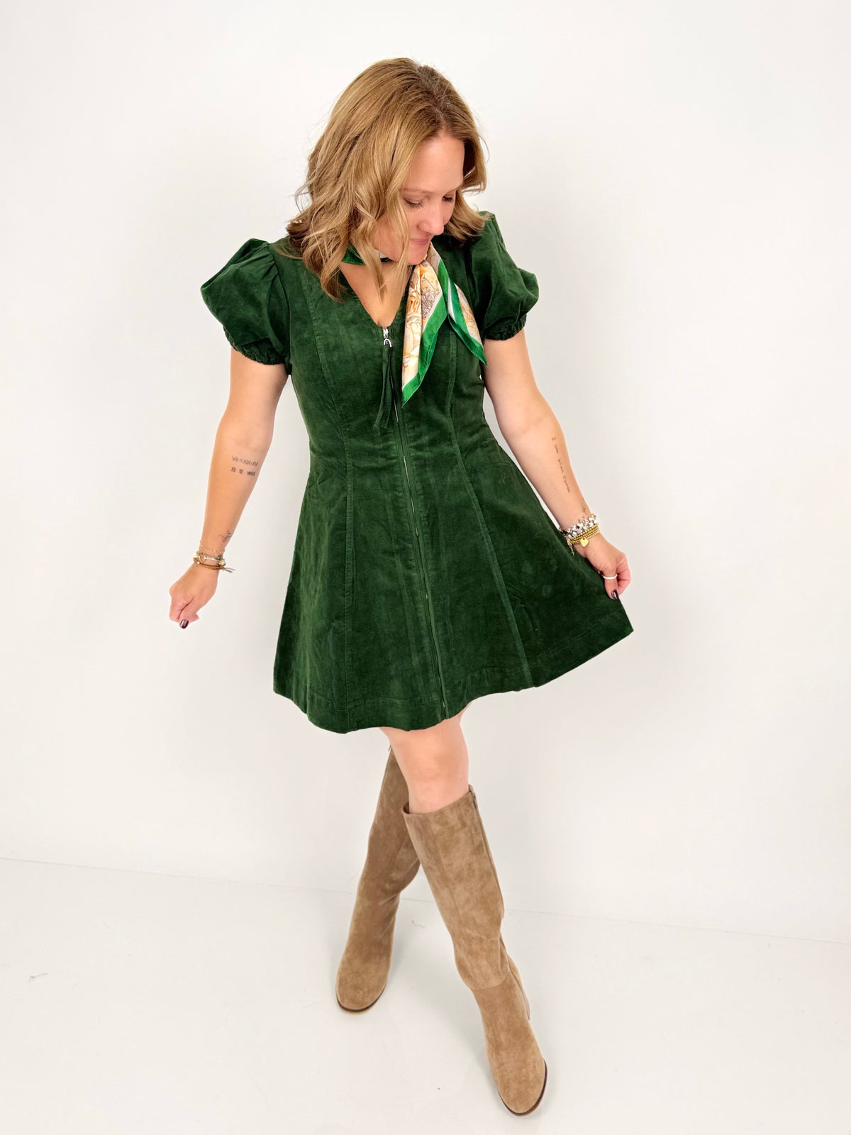 Date Night Mini Dress - Hunter Green {S-L} - KaraMarie