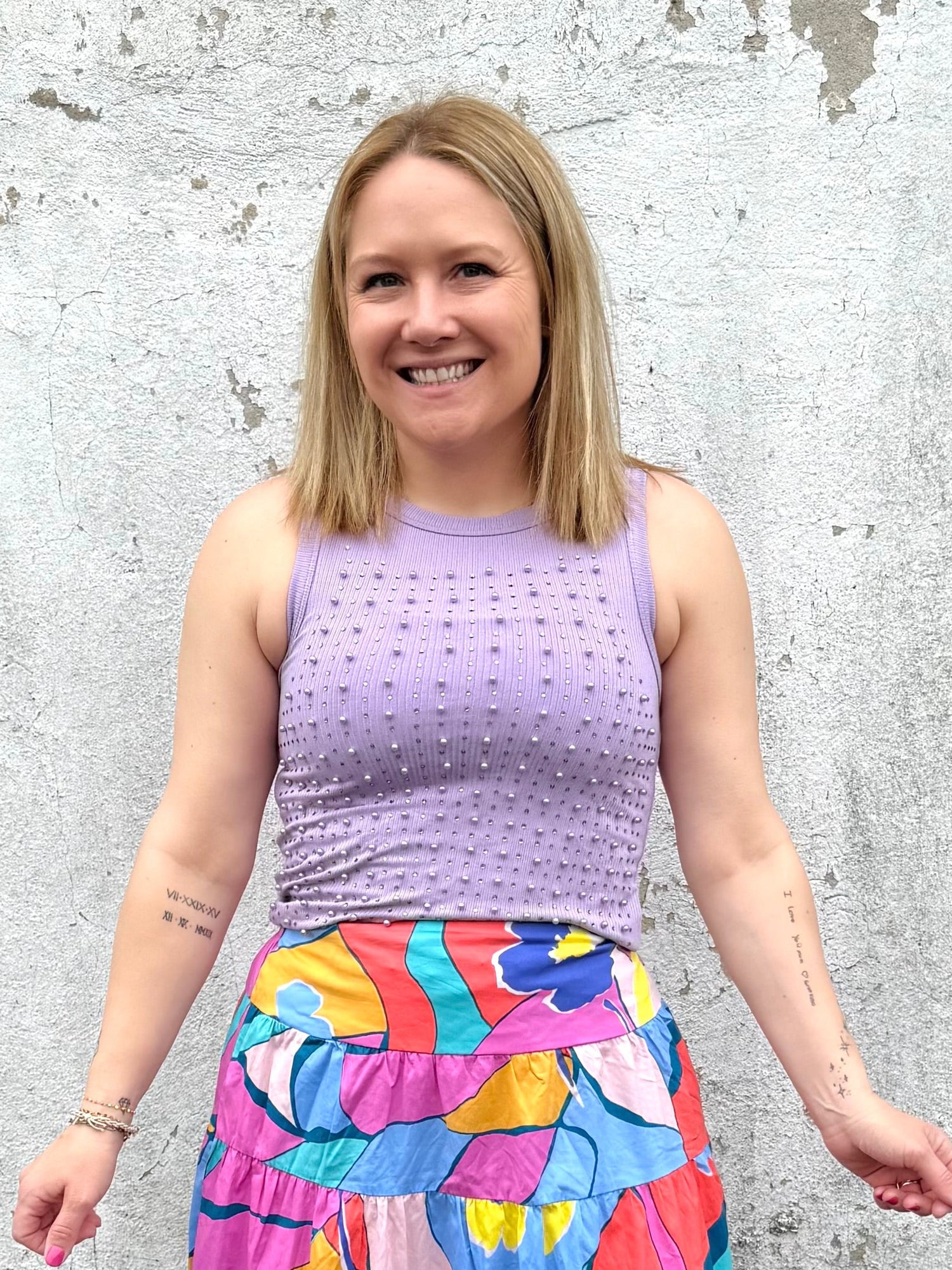Glimmer & Grace Sleeveless Top in Lavender {S-XL}