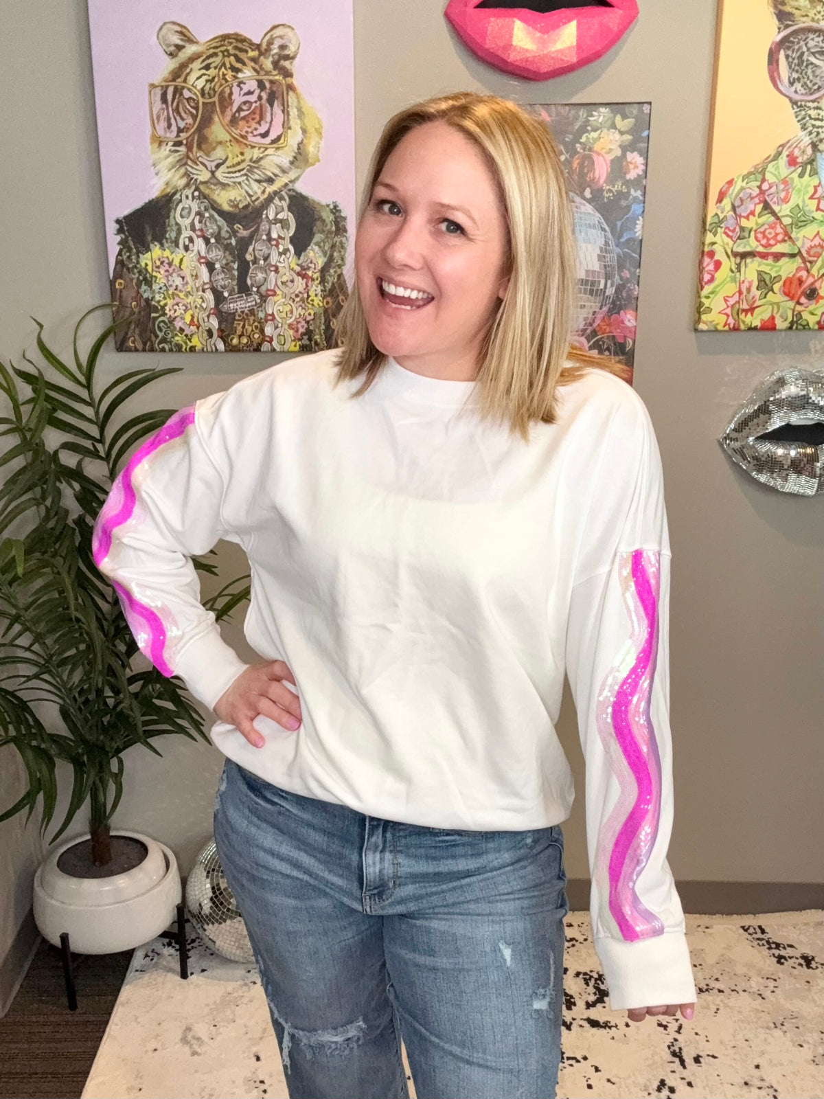 Wavy Spark Top {S-XL} - KaraMarie
