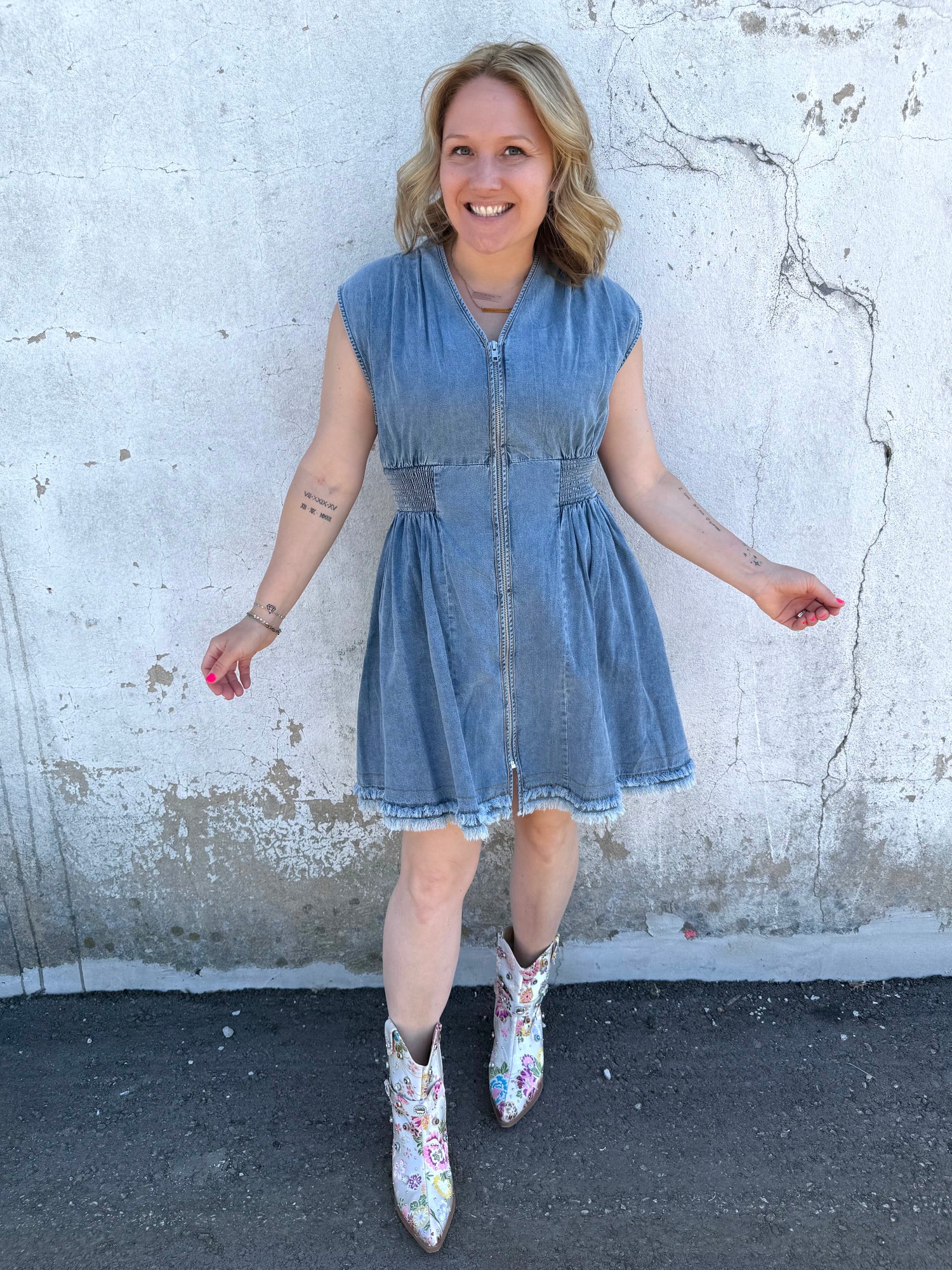 Blue Rhythm Denim Dress {S-L}