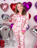 Pajama Set - Long Sleeve - Disco Cherry - KaraMarie