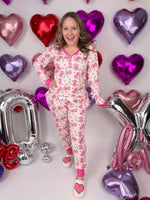 Pajama Set - Long Sleeve - Disco Cherry - KaraMarie